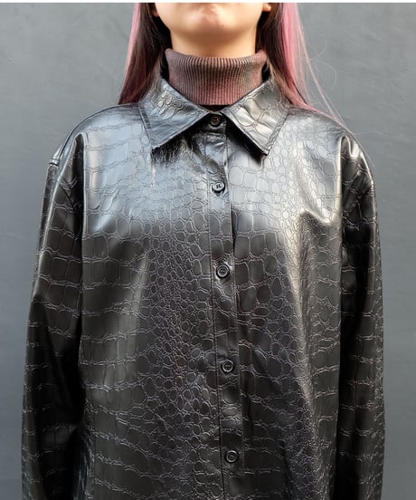 Vintage   Fake Leather Shirt