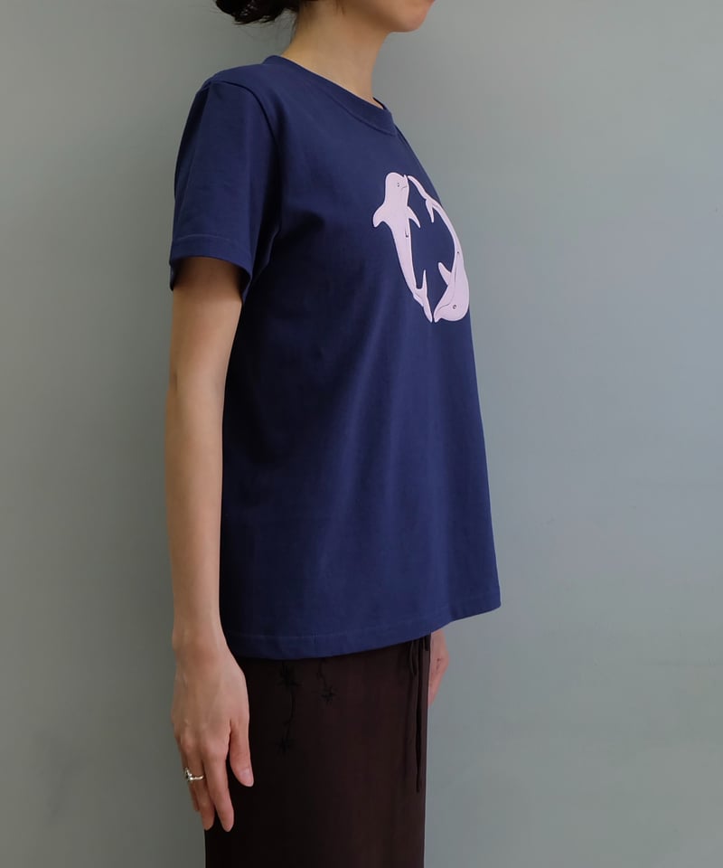 Labyrins Two Dolphins Tshirt Navy | Shury Labyrins Two Dolphins Tshirt Navy | Shury