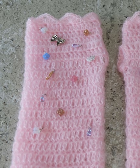 Labyrins Mohair Knit Glove 5