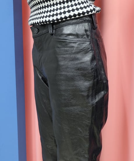 Vintage   Leather Bootcut Pants