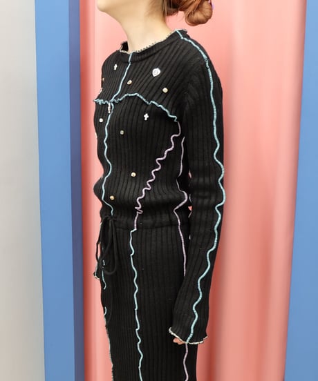 Accessory Knit One-piece