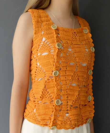 Vintage Design Knit Vest