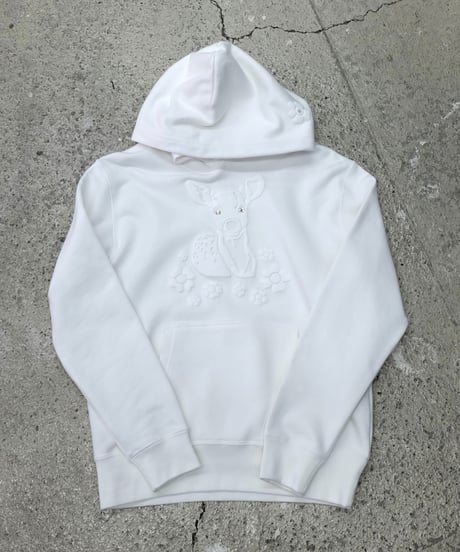 Labyrins   Bambi Hoodie White