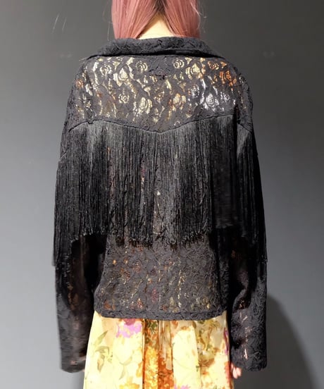Vintage   Lace Fringe Shirt
