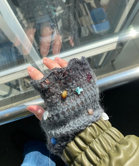 Labyrins Mohair Knit Glove
