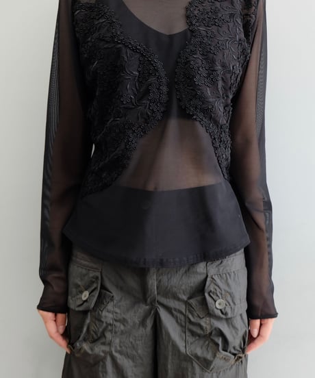 Vintage   See-through Tops