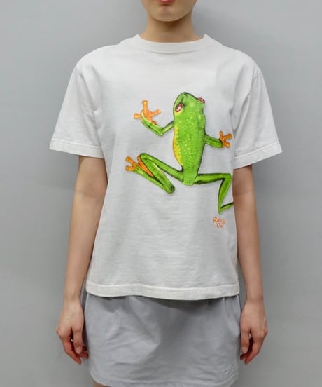 labyrins ホワイト Tシャツ shury groovy frog カエル labyrins ホワイト Tシャツ shury groovy frog カエル CATEGORY