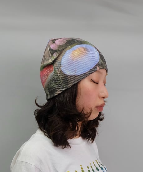 Labyrins   Picture Beanie キノコ