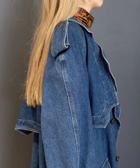 Vintage   Denim Trench Coat