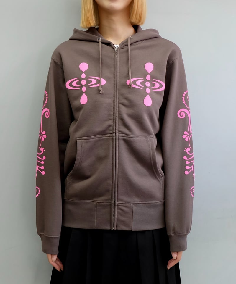 【完売品】labyrins shury botanical hoodie Labyrins Botanical Hoodie Brown | Shury