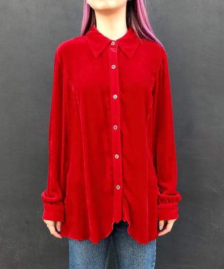 Vintage   Velours Shirt