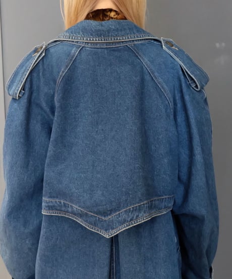 Vintage   Denim Trench Coat