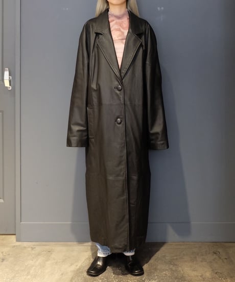 Vintage   Leather Long Coat