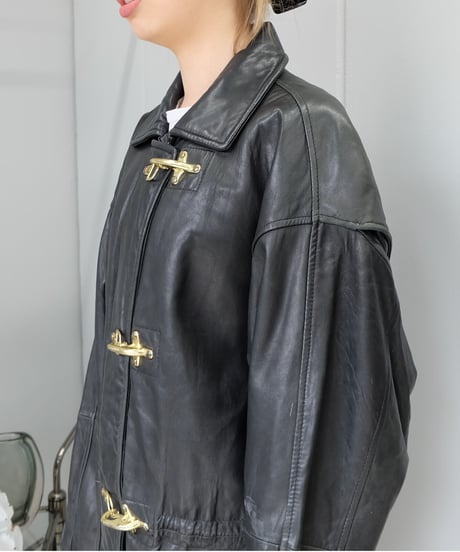 Vintage   Leather Fireman Jacket