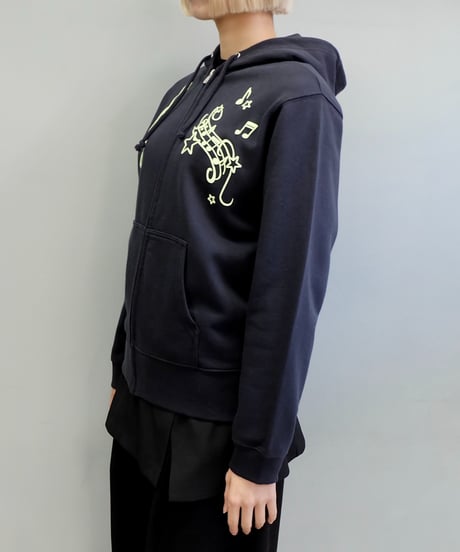 Labyrins   Melody Zip Hoodie Navy