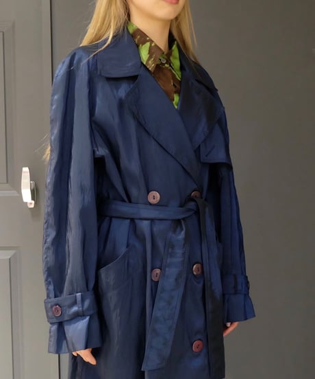 Vintage   Shiny Trench Coat