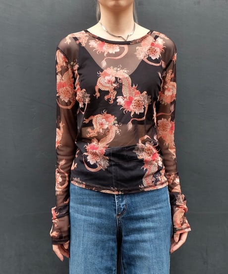 Vintage   See-through Tops