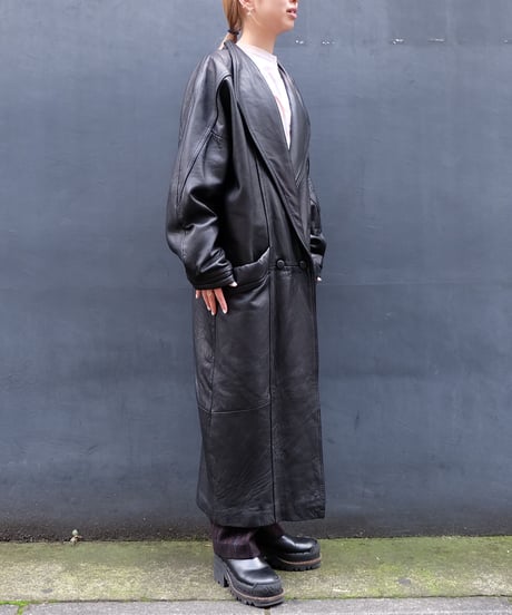 Vintage   Leather Long Coat