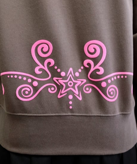 Labyrins   Botanical Hoodie Brown