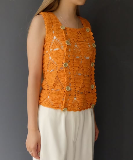 Vintage Design Knit Vest