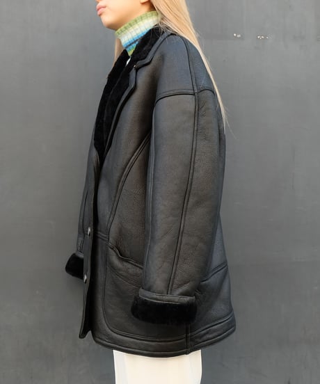 Vintage   Leather Mouton Coat