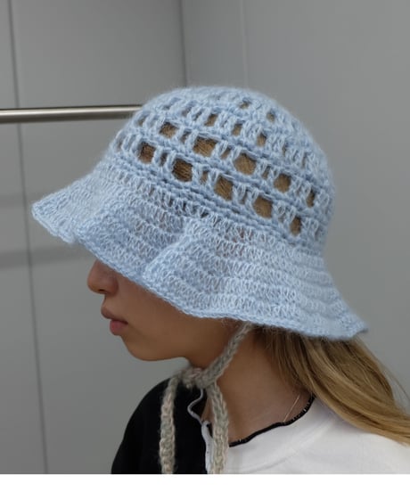 Labyrins   Mohair Knit Hat Himo
