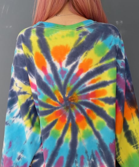 Vintage   Tie-dye Long T-shirt