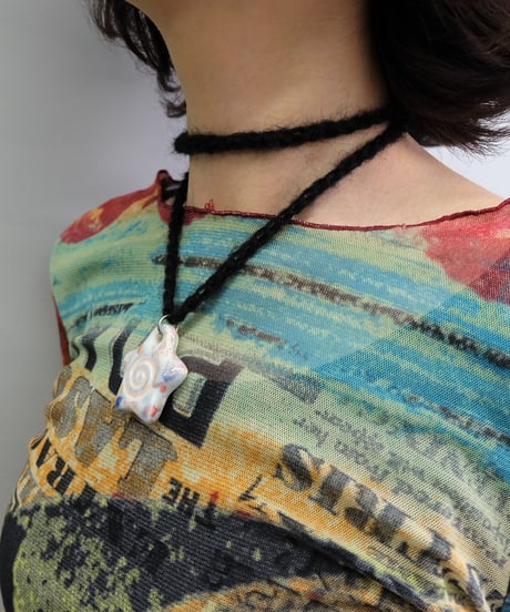 Labyrins x Sugascoop   Ceramic necklace 11