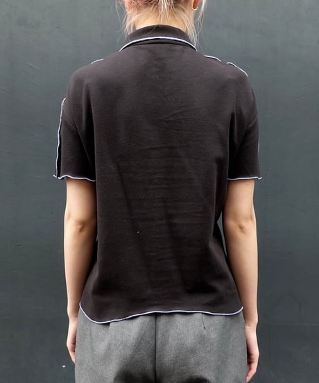 Frill line tuck Poloshirt