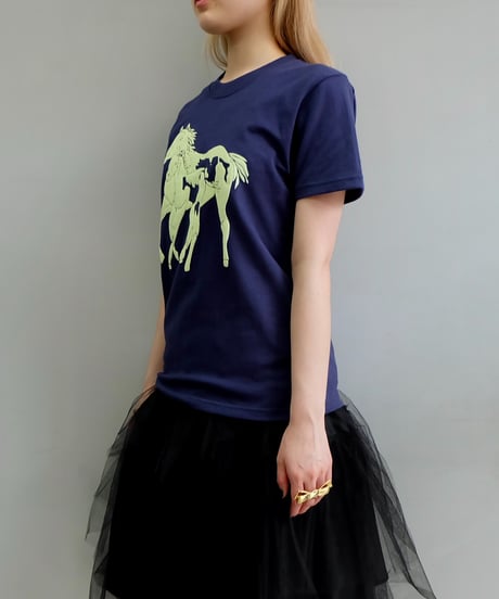 Labyrins  Dont Cry Horse Tshirt  Lime