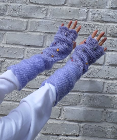 Labyrins Mohair Knit Glove 4