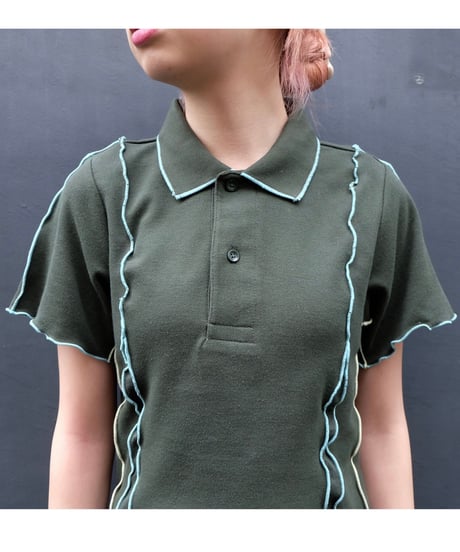 Frill line Polo shirt