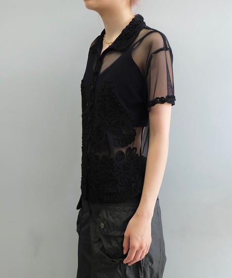 Vintage   See-through Shirt