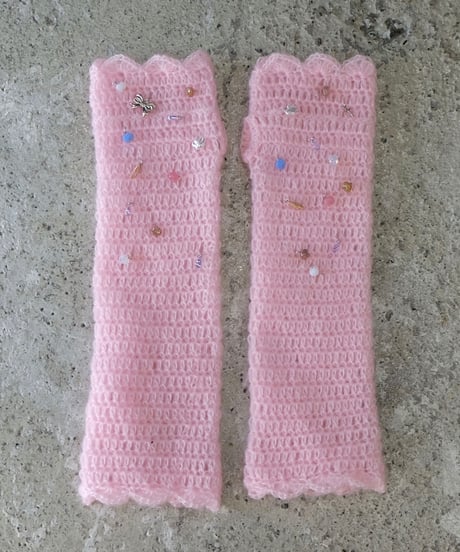 Labyrins Mohair Knit Glove 5