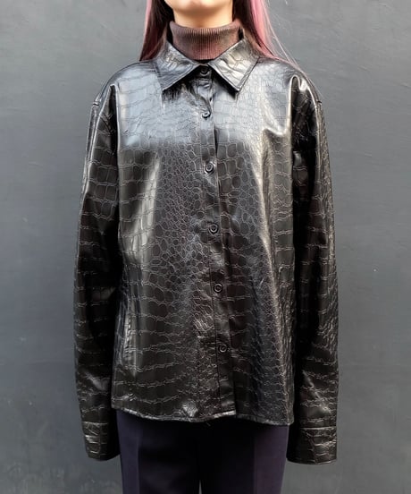 Vintage   Fake Leather Shirt