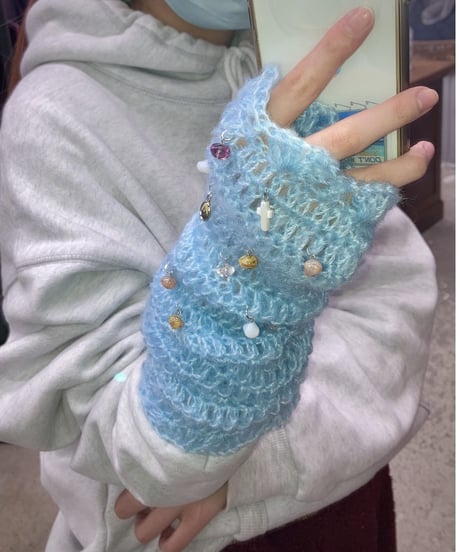 Labyrins Mohair Knit Glove