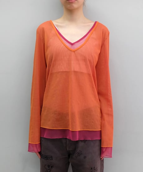 Vintage   See-through Tops