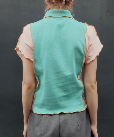 Frill line Poloshirt