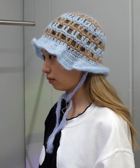 Labyrins   Mohair Knit Hat Himo