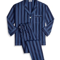 SLEEPY JONES / MARINA PAJAMA SET Blue Cabana Stripe