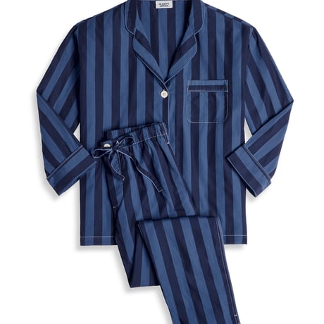 SLEEPY JONES / MARINA PAJAMA SET Blue Cabana Stripe