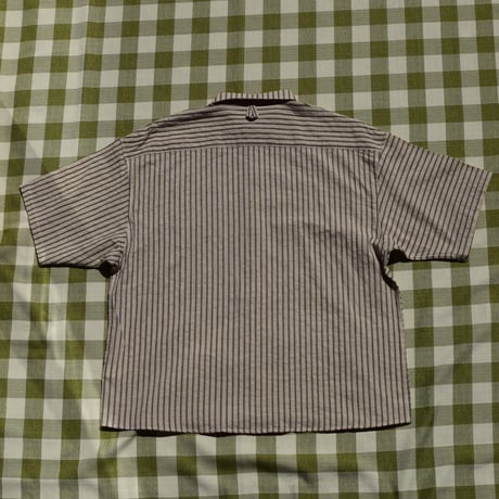 DEVELOPMENT BY NOROLL NORMAL SHIRT STRIPE S/S BROWN