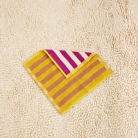 Dusen Dusen Meadow Washcloth Earth Stripe Towels