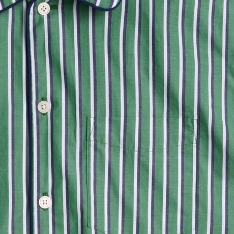 SLEEPY JONES / HENRY PAJAMA SET Green Navy & Cream