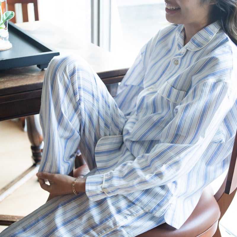 ルームウェア・パジャマ June june / pajama set brown check with red piping – HATCH