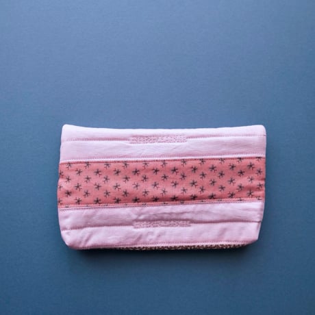 banryoku patchwork flap pouch