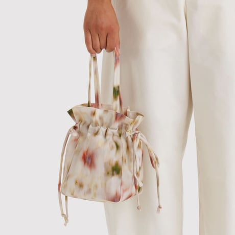 BAGGU Drawstring Bag Candy Abstract Floral