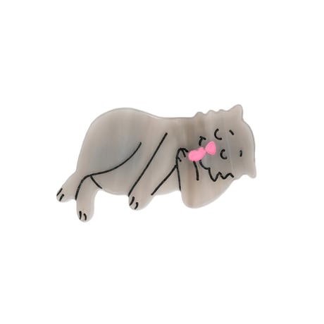 Coucou Suzette / Grey Cat Hair Clip