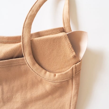 hazelle square croptop tan