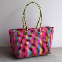 MOKA SCOUBIDOU BAG LARGE MULTI STRIPE